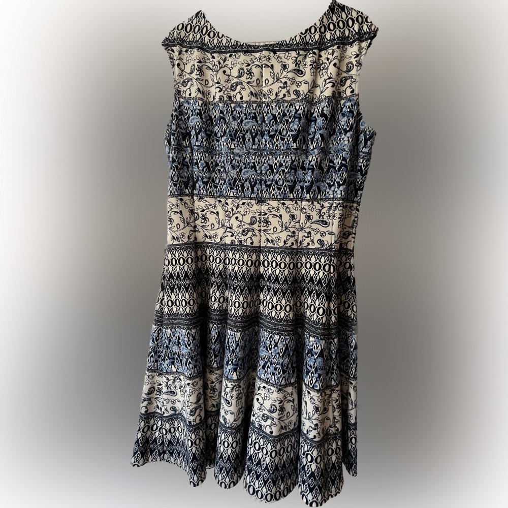 Danny & Nicole Blue/White Dress -
